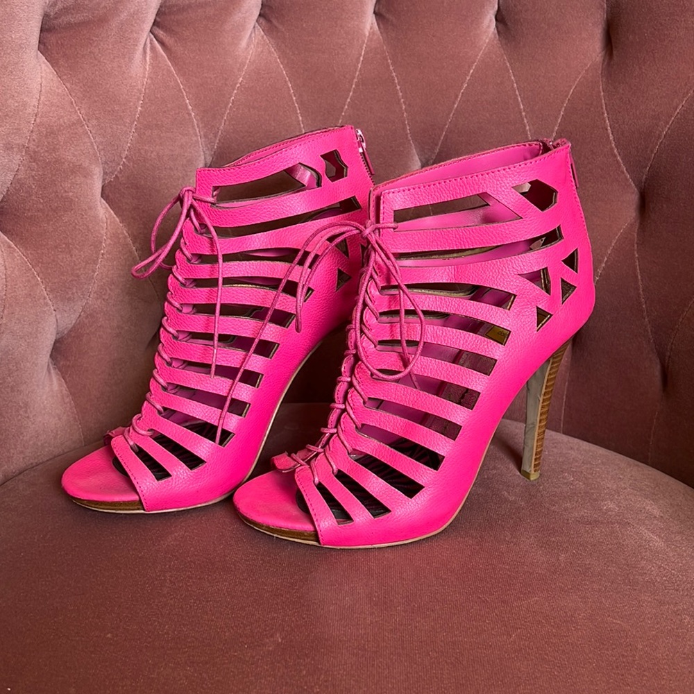 Dolce Vita Pink Strappy Heels